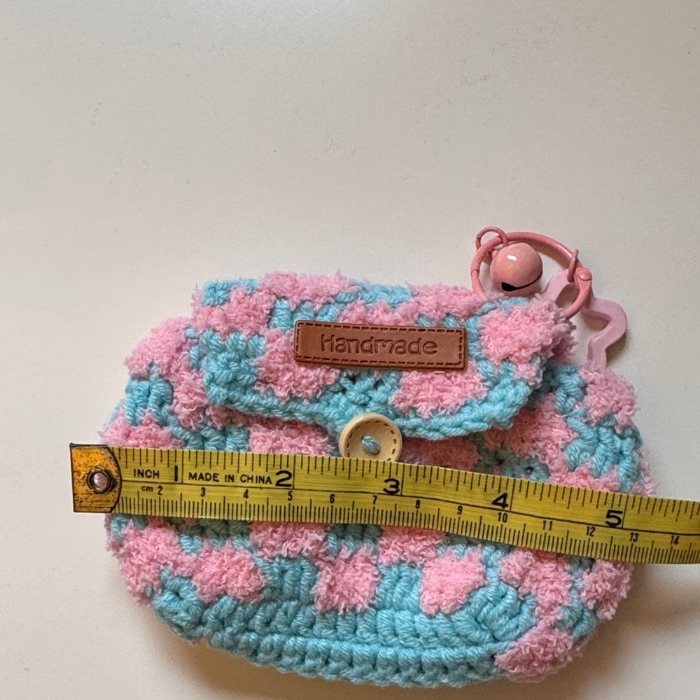 Handmade Crocheted Wallet Pouch - Picture 4 of 6